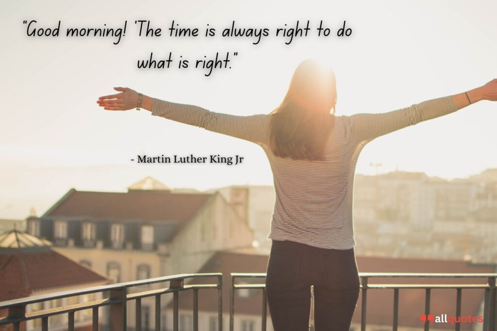 Martin Luther King Jr's African American good morning quotes