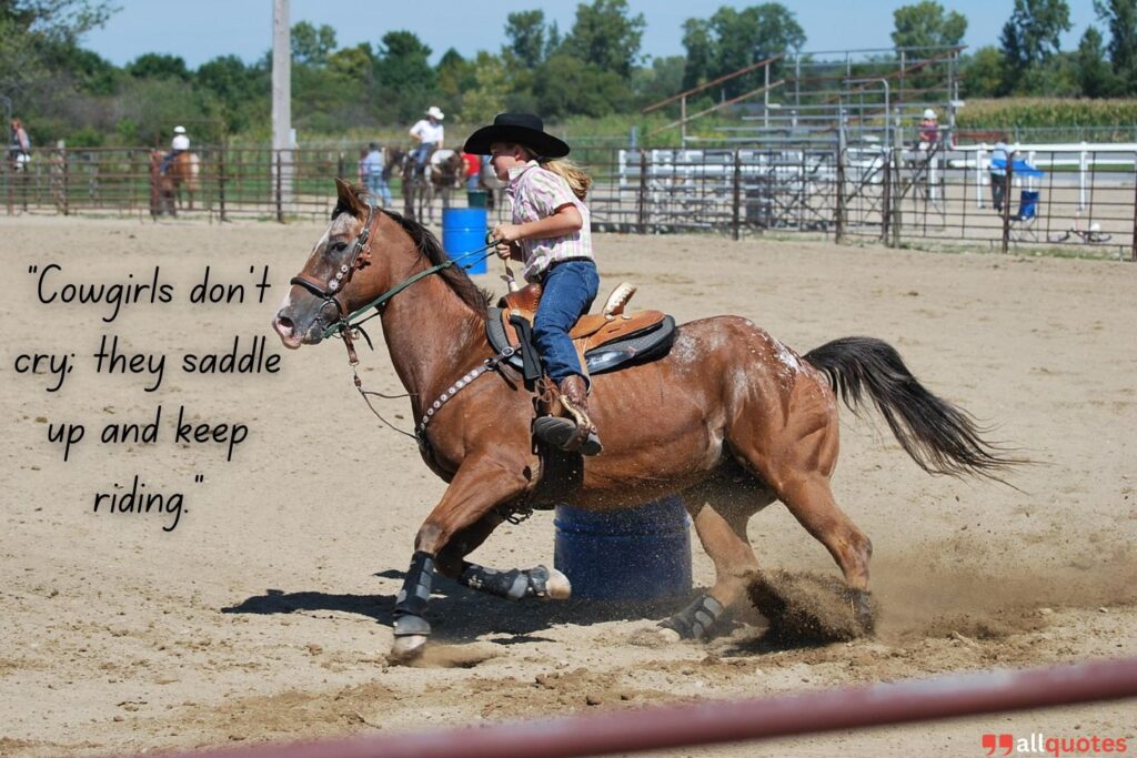 Empowerment Through Cowgirl Quote