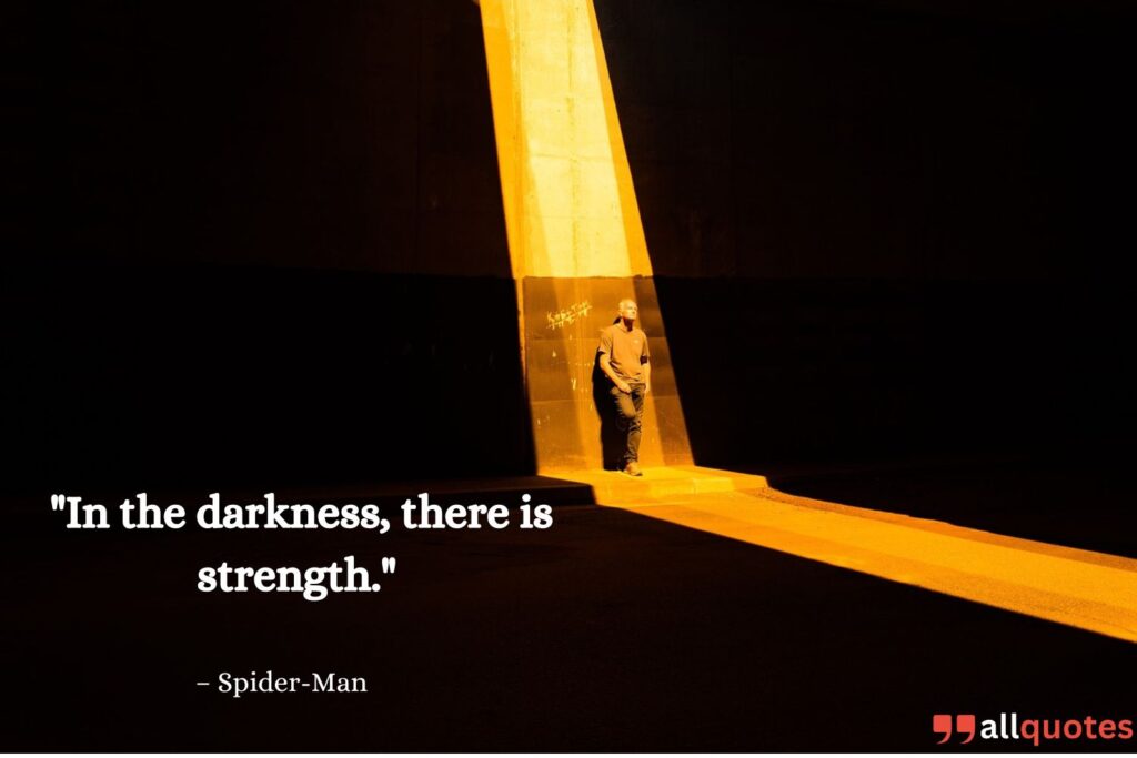 Dark Quote from spiderman