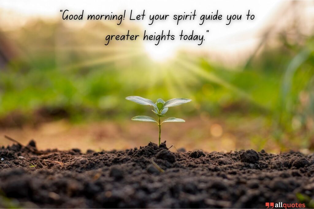 Black Good Morning Quote for Spiritual Growth