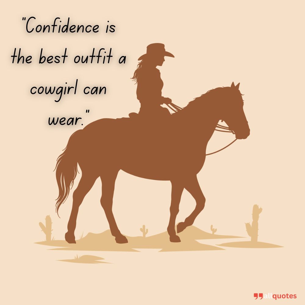 Confident Cowgirl Quote for Self-Love 