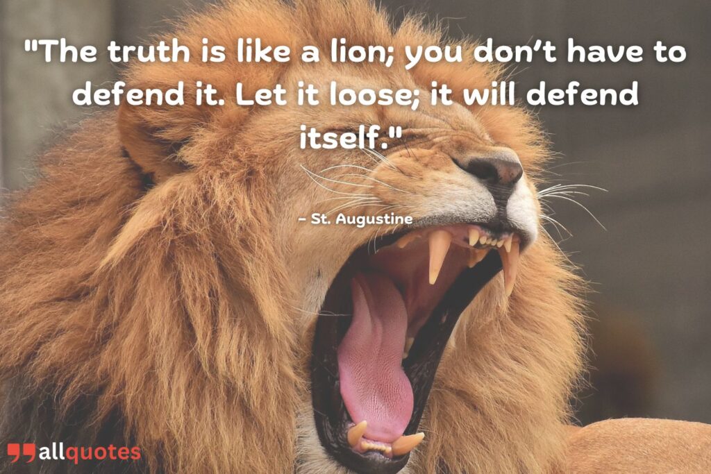 Lion Saying from Literature and Media