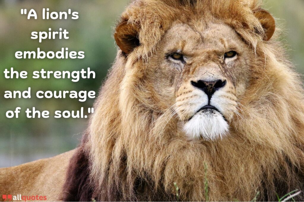 Spiritual Lion Quote