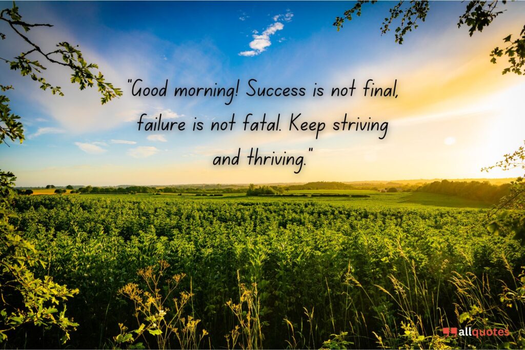 Good Morning Quote for Success