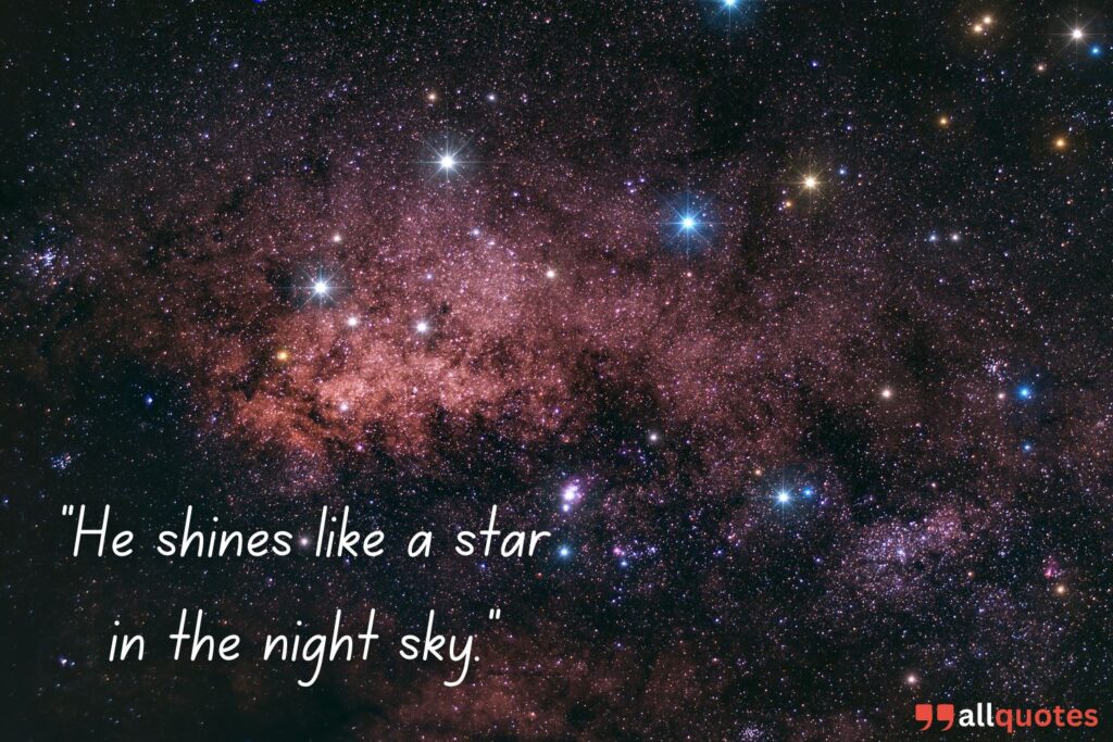 Quote for Boys A bout Night Sky 