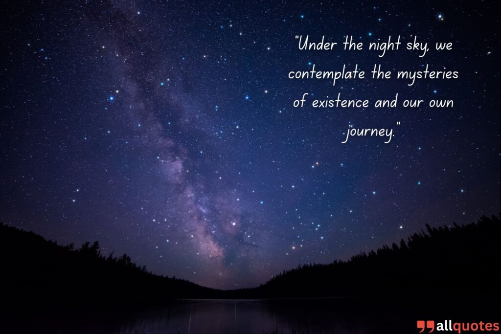 Philosophical Night Sky Quote