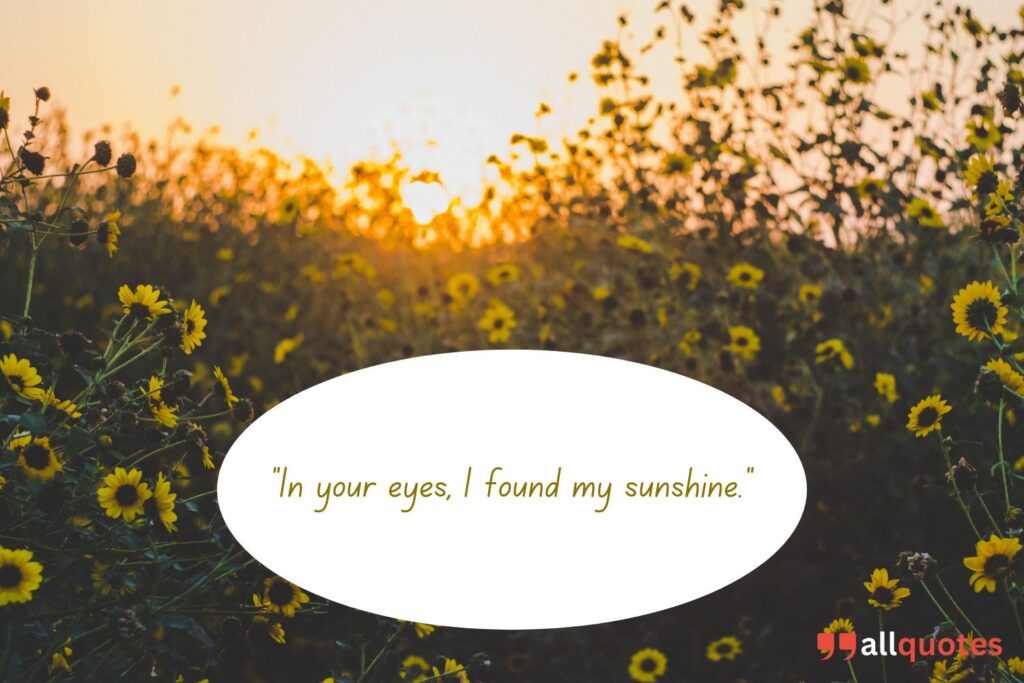 sunshine quote for Instagram About Love 