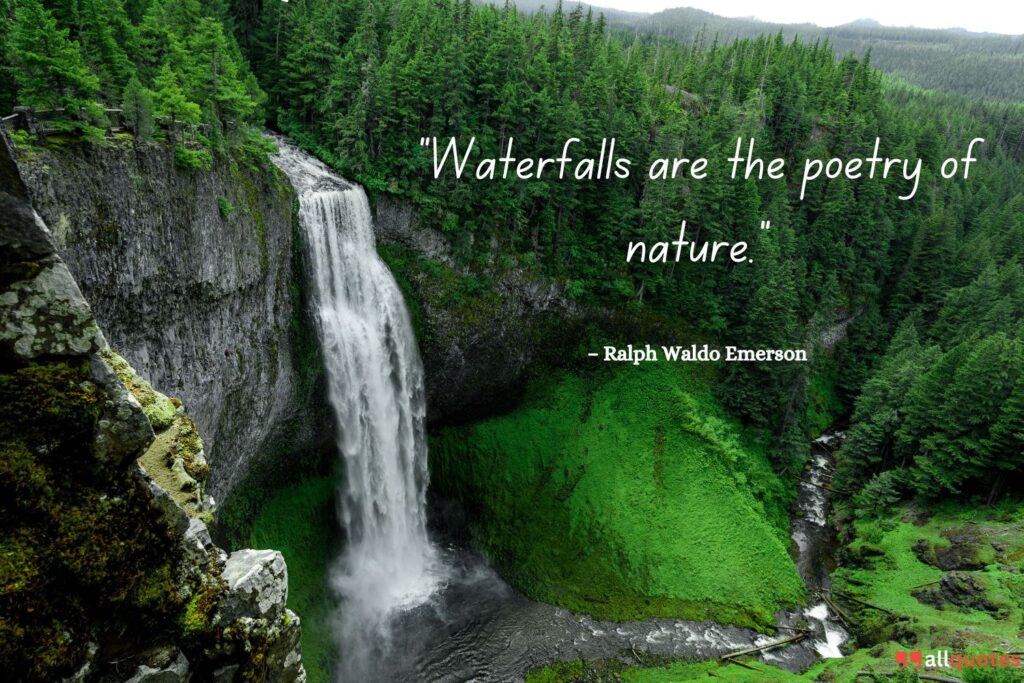  Ralph Waldo Emerson's quote on waterfalls 