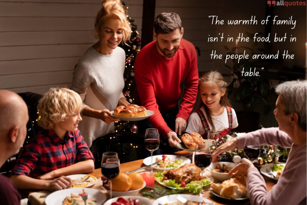 Heartwarming Family Dinner Quote