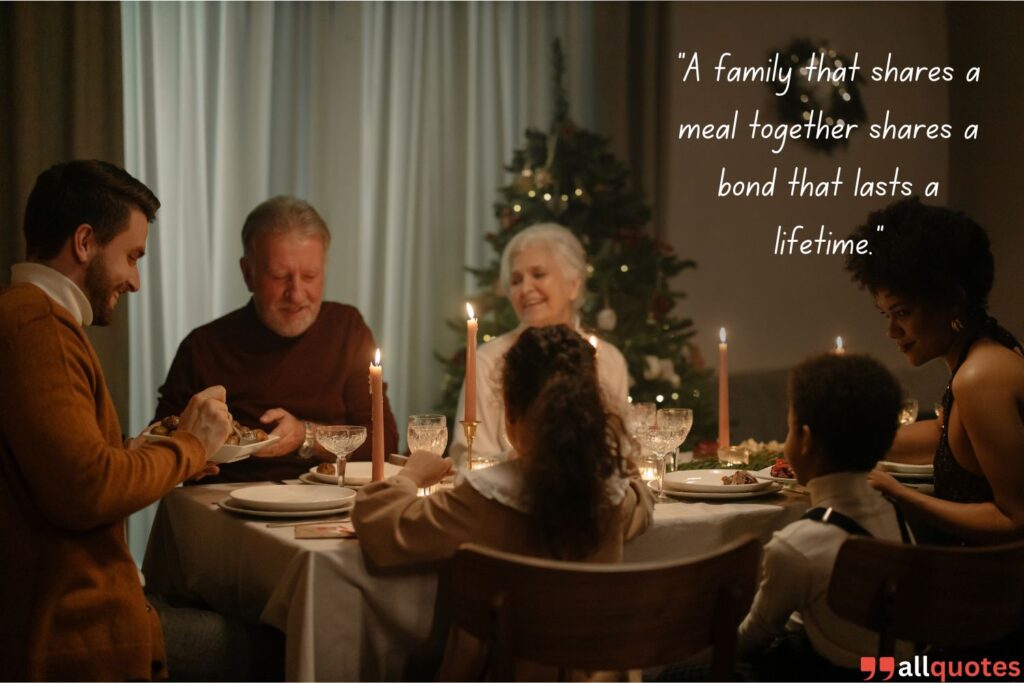 Inspirational Family Dinner Quote