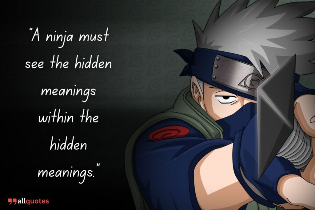 Kakashi'S Quote on Perseverance