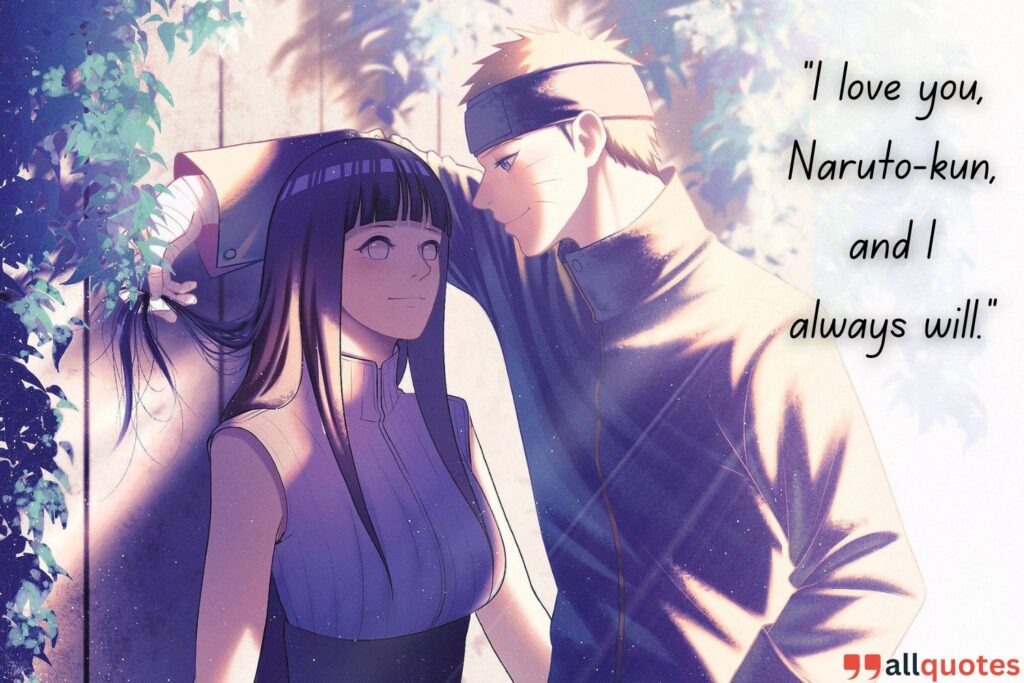 Hinata Hyuga Quote About Love and Dedication