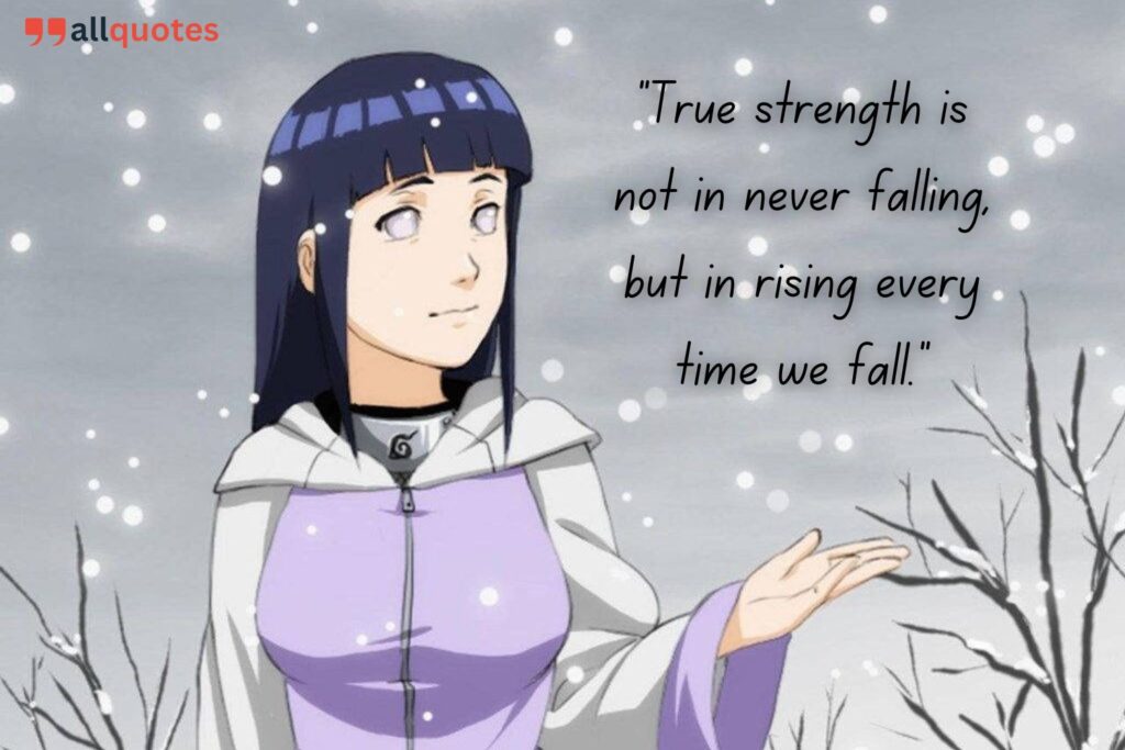 Hinata Hyuga Quote on Strength and Courage