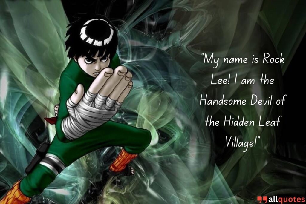 Rock Lee quote